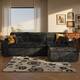 Option Right Chaise-Plush Black