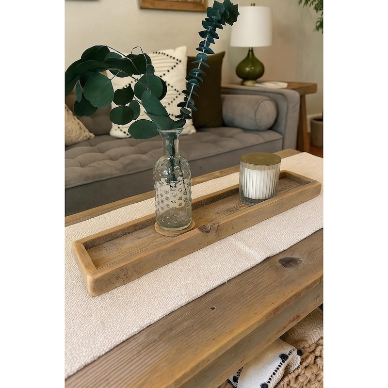 Reclaimed Wood Tray 24x4
