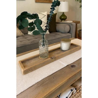 Reclaimed Wood Tray 24x4