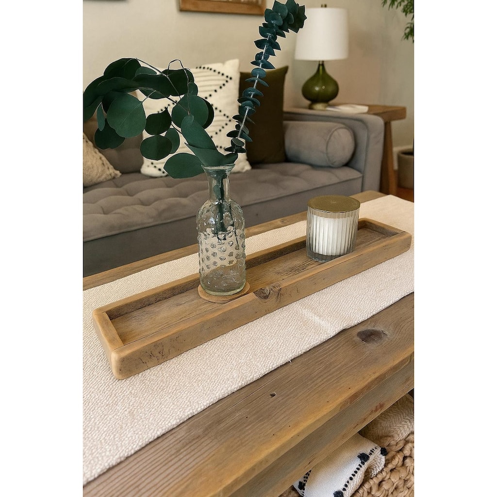 Reclaimed Wood Tray 24x4