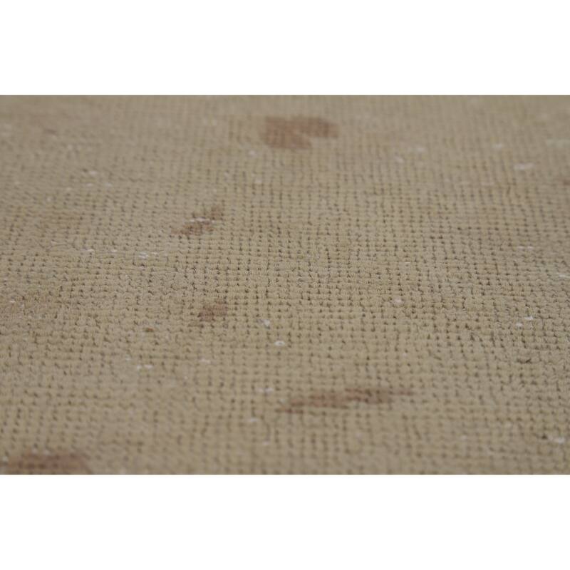 Distressed Tabriz Persian Vintage Rug Hand-Knotted Wool Carpet - 9'11" x 12'9"
