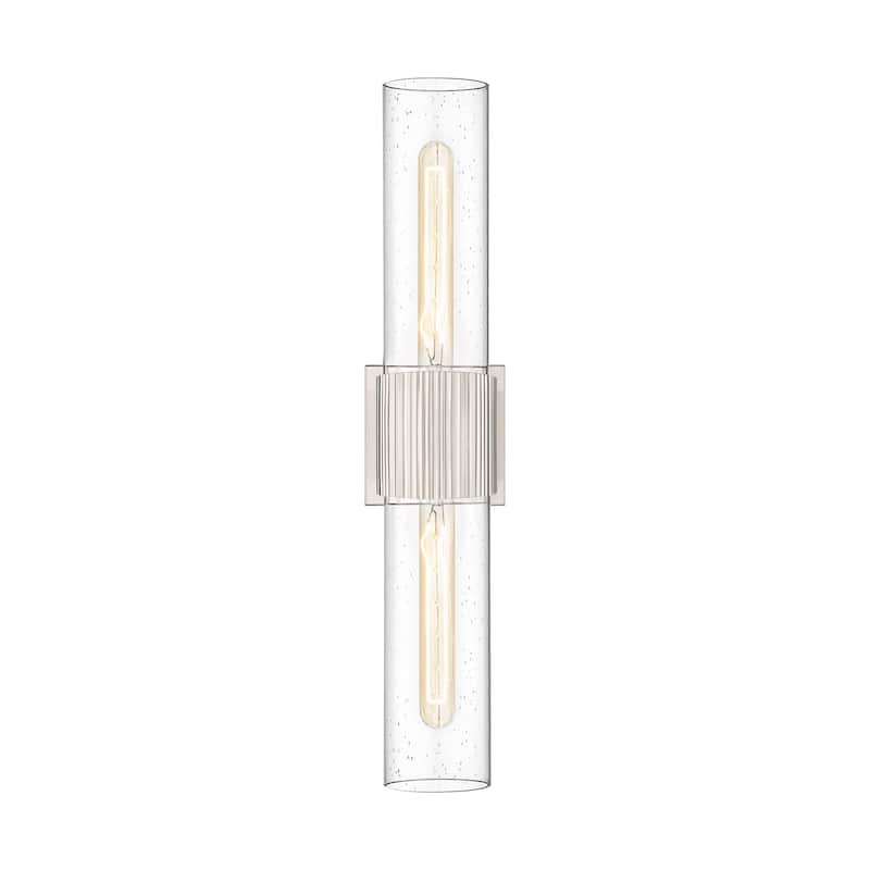 Innovations Lighting 428-2WL-28-4 Bolivar Vanity Bolivar 2 Light 4" - Satin Nickel / Seedy