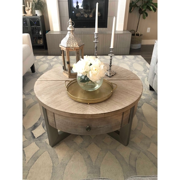 Top Product Reviews For Urlander Whitewash Contemporary Round Lift Top Cocktail Table 28946322 Overstock