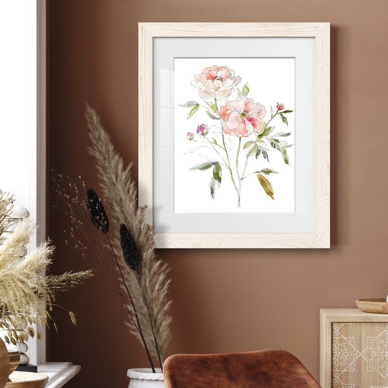 Sketchbook Cottage Rose I-Premium Framed Print - Ready to Hang