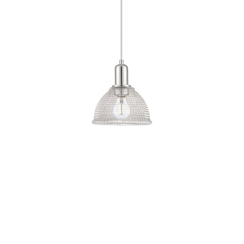 Innovations Lighting 716-1P-9-8 Arietta Pendant Arietta 8" Wide Mini - Polished Nickel / Clear