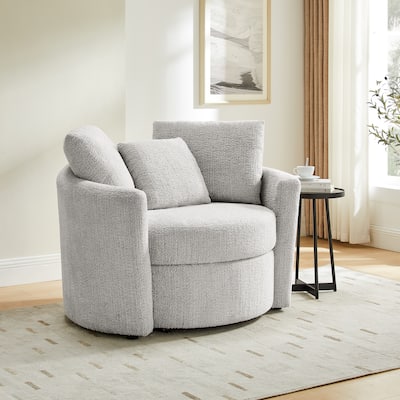 Lifestyle Solutions Bryson Storage Chair in Chenille Fabric