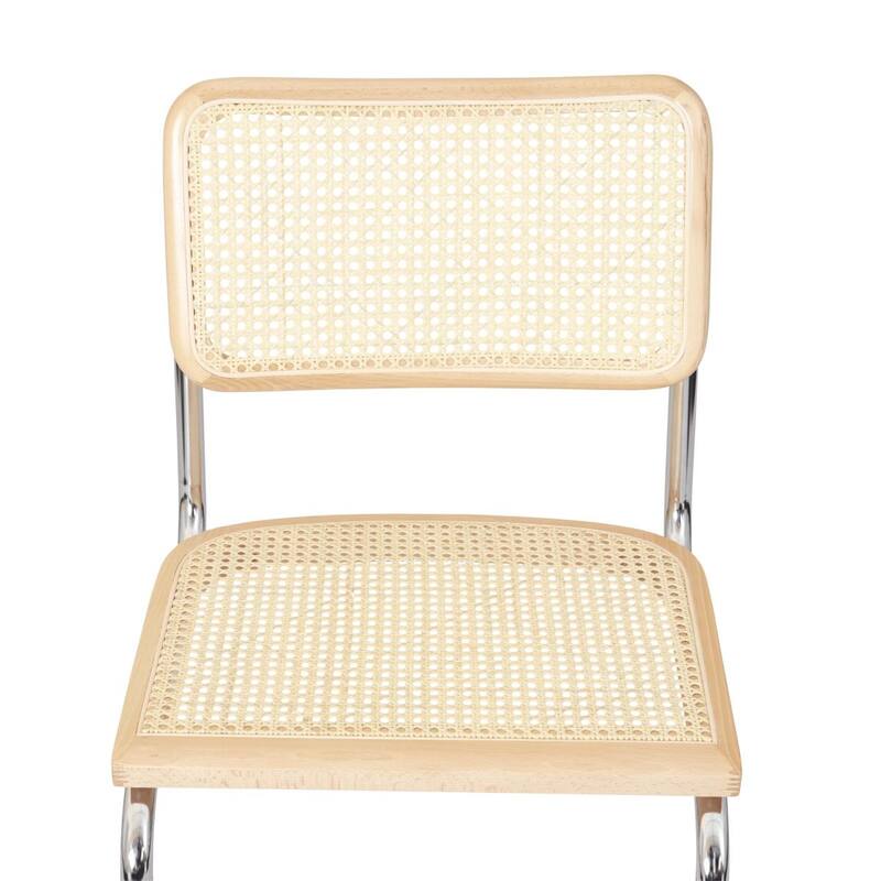 Breuer Chair Company Marcel Breuer Cesca Cane Cantilever Side Chair w/ Chrome Steel Frame (Various Wood & Cane Colors)