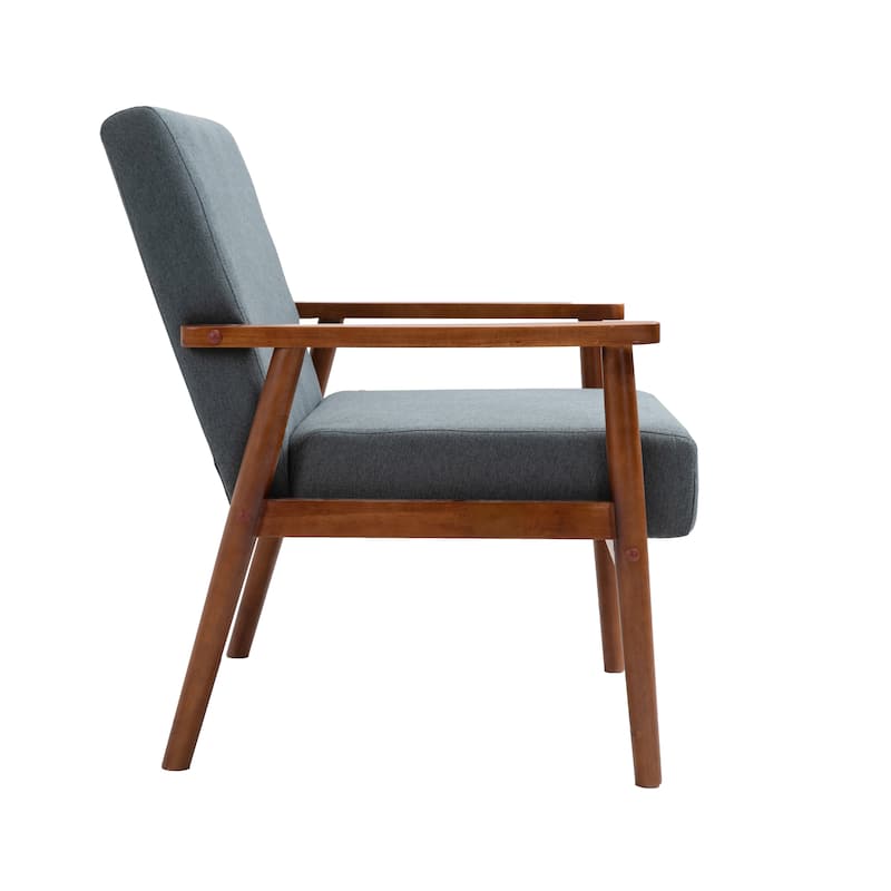 Mid-century Modern Solid Wood Armchair