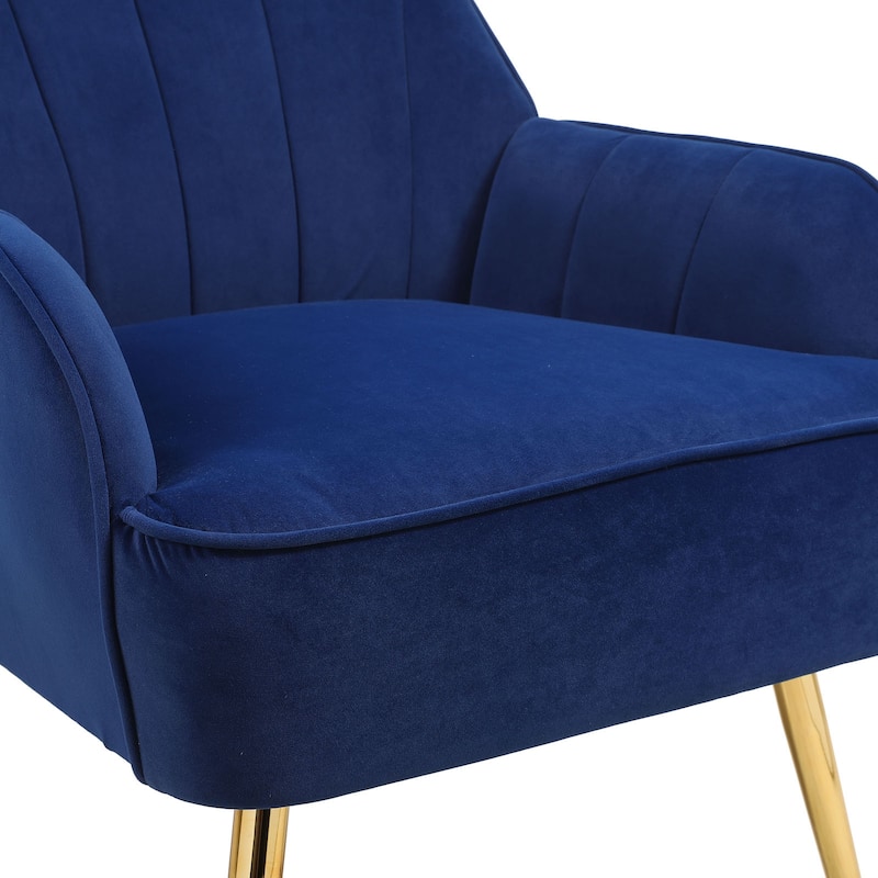 Modern Mid Century Velvet Armchair