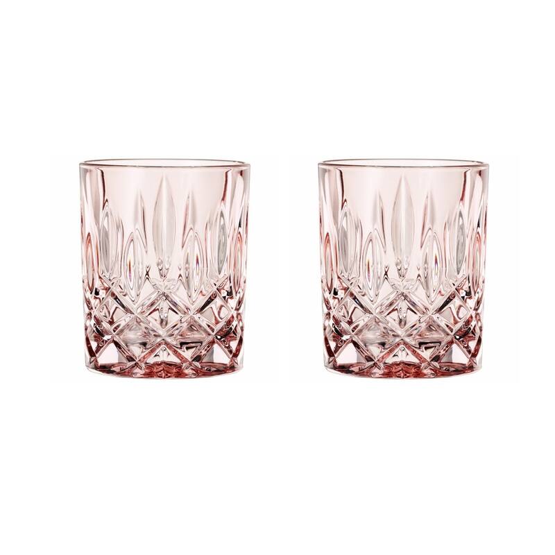 Nachtmann Set of 2 Noblesse Fine Glass Whiskey Tumblers - Rose