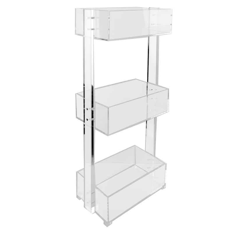 DesignStyles Acrylic Floor Caddy - 14" x 8" x 30.5"