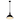 Strum 1 Light Down Pendant With Black Finish