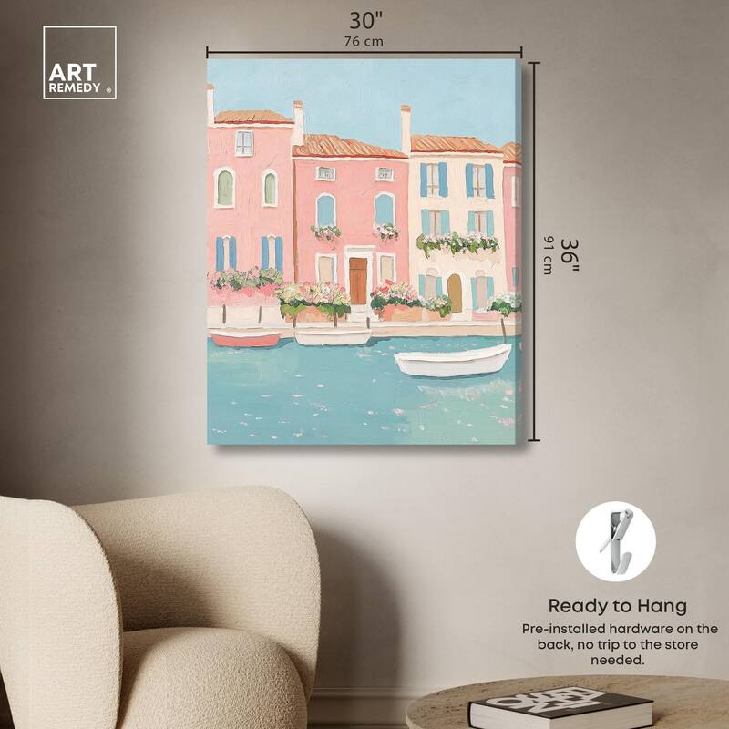 Adrift in Venice Canvas by Art Remedy, Gallery Wrapped