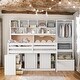 preview thumbnail 2 of 27, Multifunction Full Size Loft Bed With Under-bed Desk and Drawers and Shelves