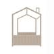 preview thumbnail 9 of 9, Velvet Wood Kids Bed Twin Size House Bed with Roof