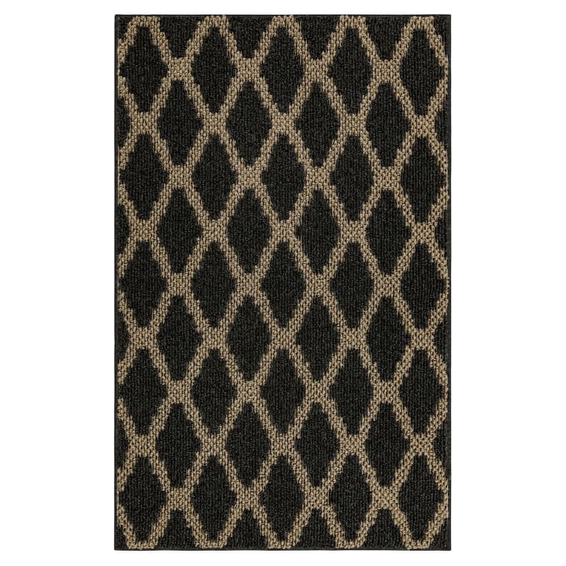 Mohawk Home Prism Lattice Area Rug - 2' 6" x 3' 10" - Black - Runner/Rectangle