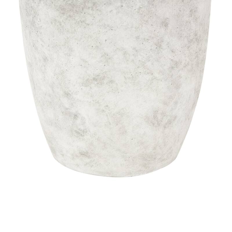 Ceramic Antique Style Textured Vase with Handles - Copper or White - Roche River Decor