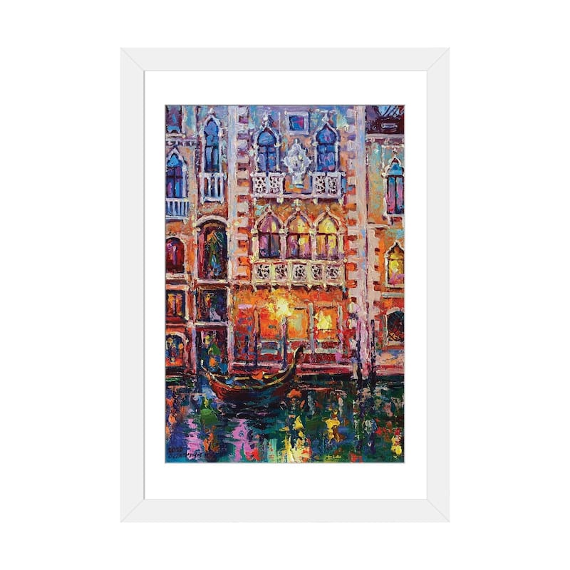 iCanvas "Venice" by Andrej Ostapchuk - White - 24x16x1