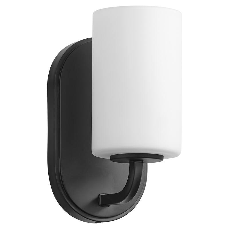 Quorum International 5307-1 Rutherford 9" Tall Bathroom Sconce with - Matte Black