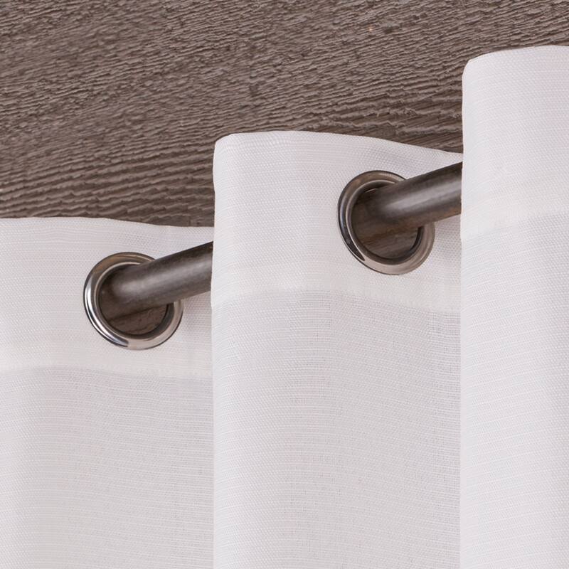 ATI Home Forest Hill Woven Room Darkening Blackout Grommet Top Curtain Panel Pair