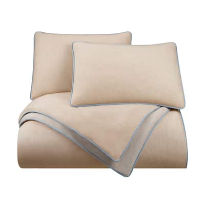 Vellux Snuggle Soft Taupe Comforter Set