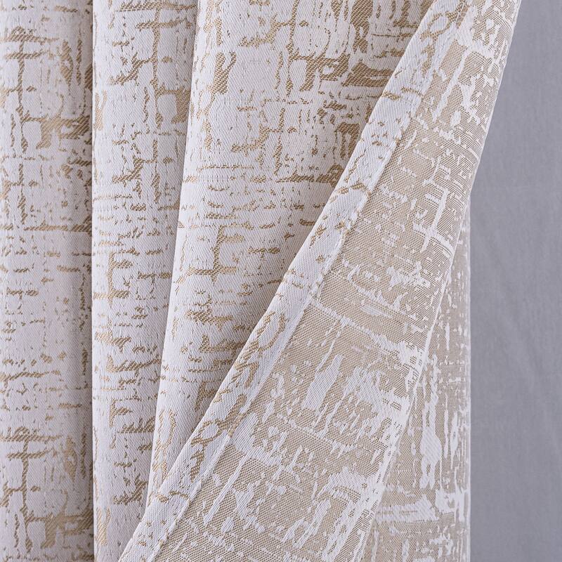 Luca Woven Jacquard Window Curtain 84"