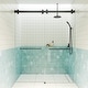 preview thumbnail 12 of 33, Polaris 60 in. x 78 in. Fully Frameless Glass Sliding Bypass Shower Doors with Square Hardware