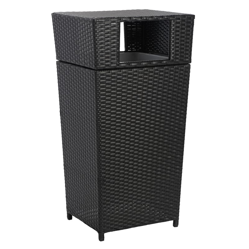 SAFAVIEH Outdoor Mazeli Trash Bin (Fully Assembled)