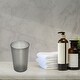 preview thumbnail 6 of 5, 2pcs Bathroom Toothbrush Tumblers Cup PP Toothbrush Cup Gray Black 4.52"x3.03" - Gray Black