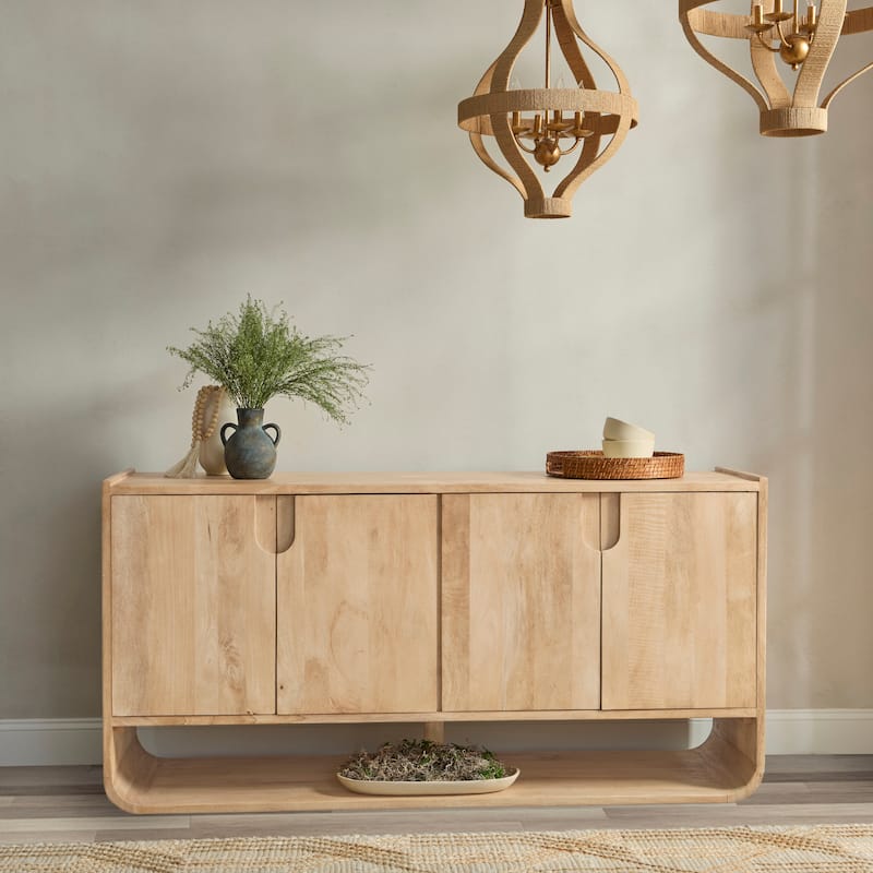 Classic Home Laguna Mango Wood Sideboard Buffet - Natural