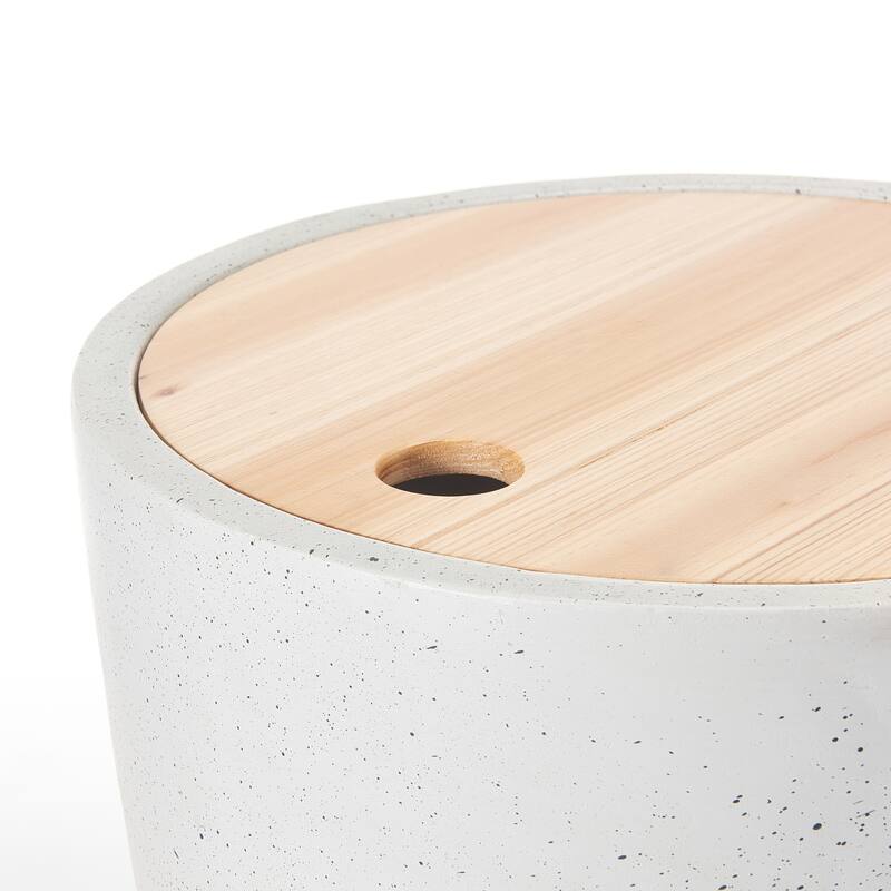 Christopher Knight Home - Modern MGO Side Table with Storage Function - 15.75 Inch - 15.75"