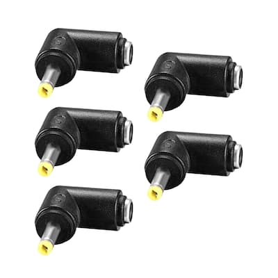 DC Power Connector Right Angle 4.0mm x 1.7mm Male to 5.5mm x 2.1mm Female 5Pcs - Male to Male(10Pcs)