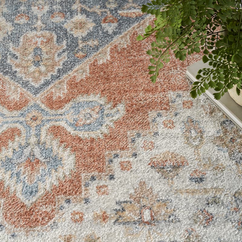 Nourison Astra Machine Washable Distressed Area Rug