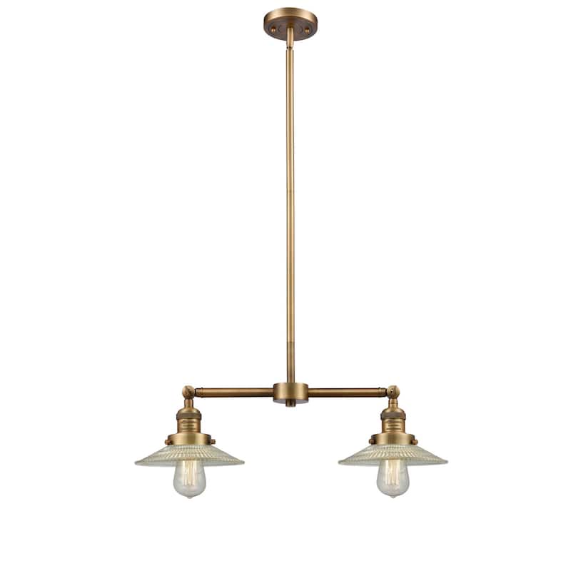 Innovations Lighting Halophane 2 Light 21" Wide Linear Chandelier