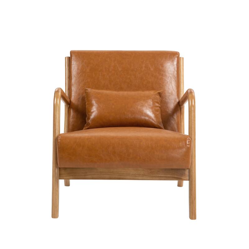 Upholstered Armchair Accent Chairs with Pillows Set of 2
