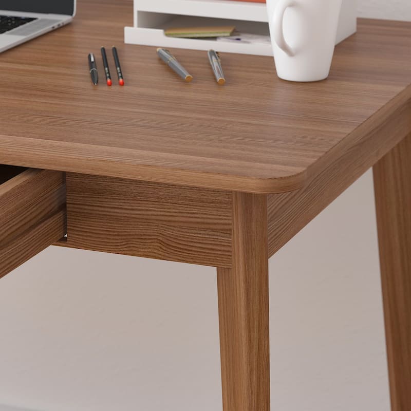 39.4"W Wood Desk Writing Desk Computer Desk