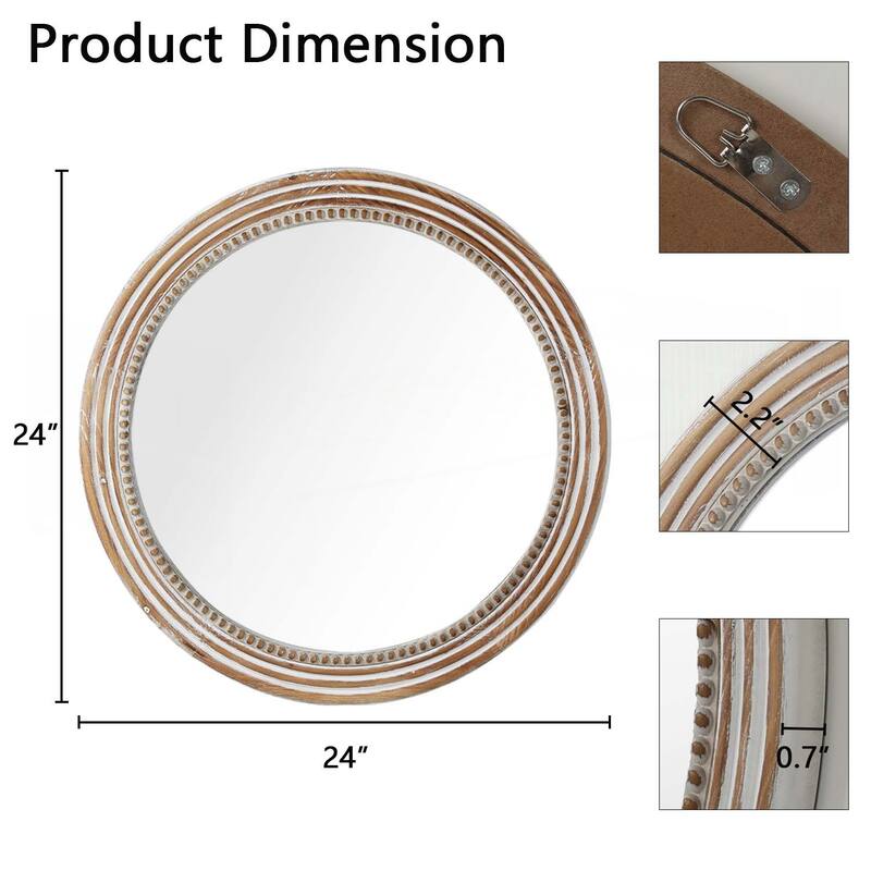 Rustic Round Wall Mirror