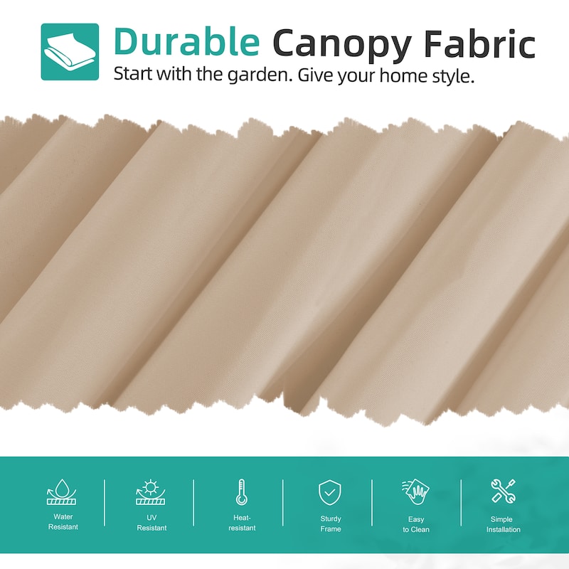 Futzca 9FT Outdoor Hanging Offset Patio Umbrella