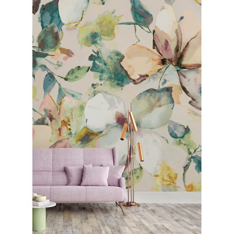 A-Street Prints Florian Teal Wall Mural
