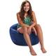 Bean Bag Chair for Kids, Teens and Adults, Comfy Chairs for your Room - 100in Round Bean Bag - Navy Blue