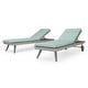 preview thumbnail 11 of 21, Portofino Casual 2 Piece Sunbrella Outdoor Patio Lounger & Mattress