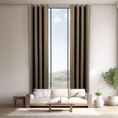 Aurora Home Extra Long Grommet Top Thermal Blackout Curtain Single Panel