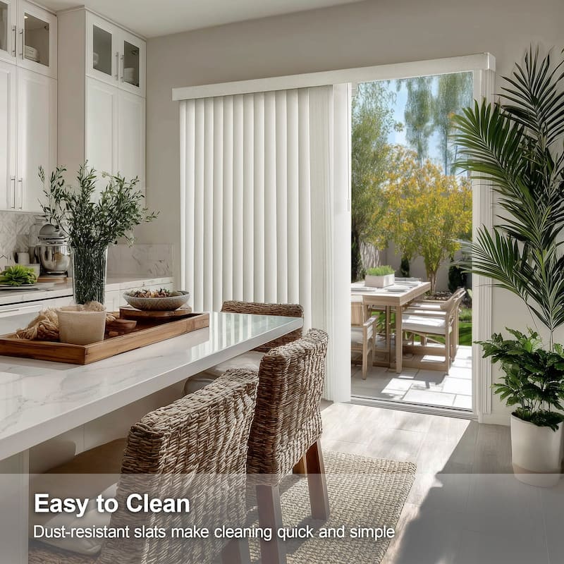 Cordless Vertical Blinds Oxford Alabaster