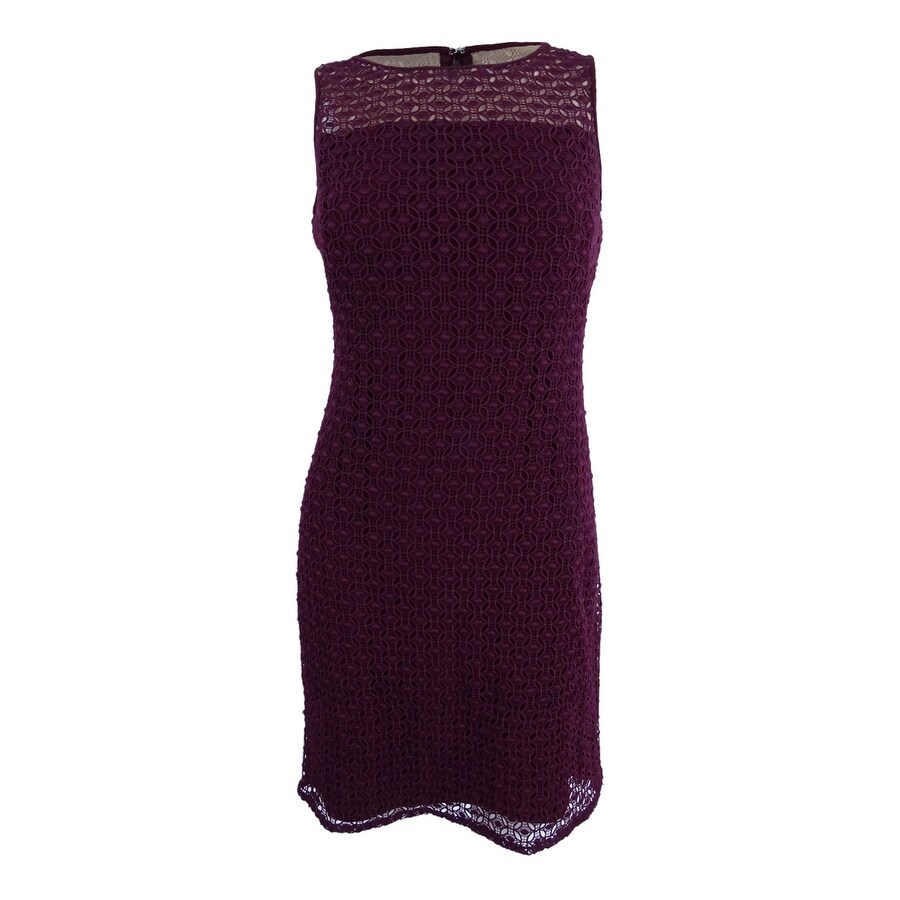 Lauren by Ralph Lauren Women's Geometric-Lace Sleeveless Dress - Overstock - 41458019 Lauren by Ralph Lauren Women's Geometric-Lace Sleeveless Dress - Overstock - 41458019