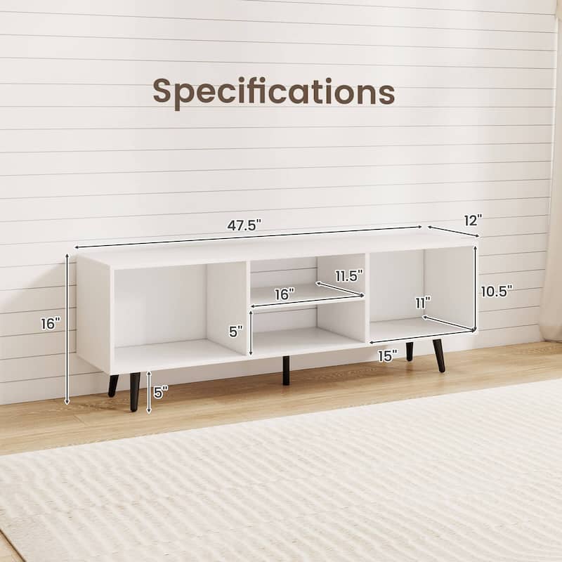 Costway 47.5" Console Cabinet for 55-Inch TVs with Storage Shelves - See Details