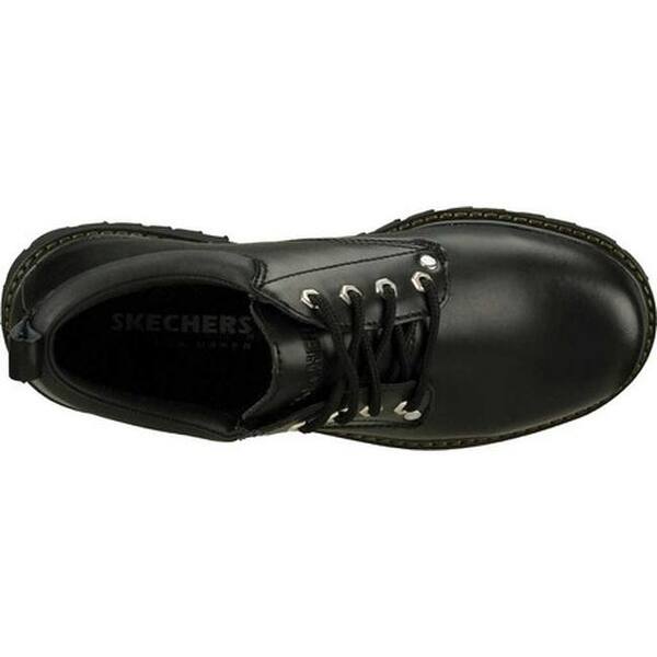 Shop Skechers Men S Alley Cats Black Oily Leather Bol