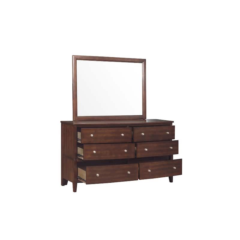 Bedroom Furniture Dark Cherry Finish Wooden Furniture