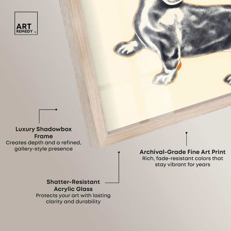 Martini Pup I Shadowbox by Art Remedy