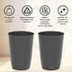 preview thumbnail 39 of 60, HOLD N’ STORAGE - Set of 2 Small Trash Can with Open Top for Compact and Tight Spaces – 1.58 Gallon Capacity