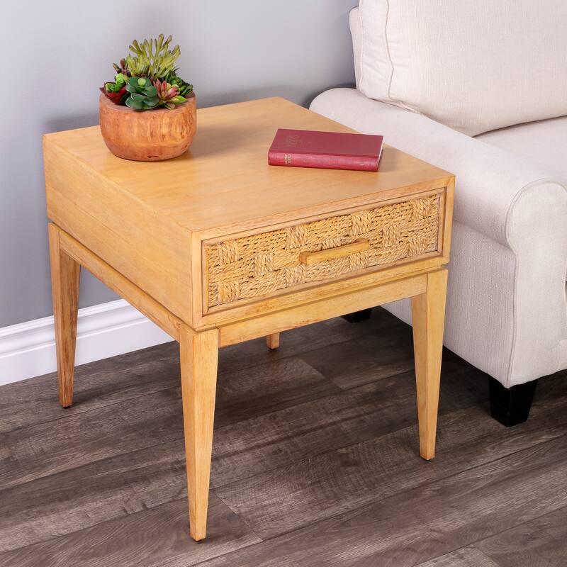 Butler Faddei Light Wood End Table Bed Bath & Beyond 32637509